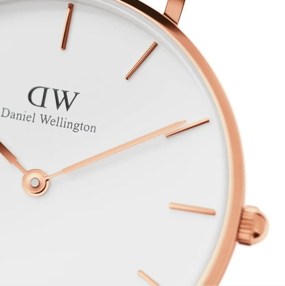 Daniel Wellington Petite Bondi Watch - White Leather Strap,  Rose Gold NWT - Picture 7 of 9